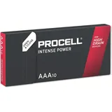 Duracell Procell Intense AAA LR03, 1.5V 10 Stk., AAA, 1222 mAh), Batterien - Micro Alkaline Batterie MN 2400,