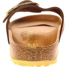 Birkenstock Madrid Big Buckle Nubukleder geölt schmal cognac 40