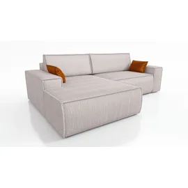 mebloland Ecksofa TOR mit Schlaffunktion. Farbe: Dove. - Grau