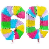 Pinata Zahl 60 bunt pastell