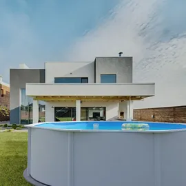 Planet Pool Stahlwandpool rund 0,4 mm 350 x 120 cm