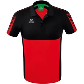 Erima Six Wings Poloshirt rot/schwarz 3XL