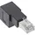 InLine Patchkabel-Adapter Cat.6A RJ45 Stecker/Buchse 90° nach unten gewinkelt