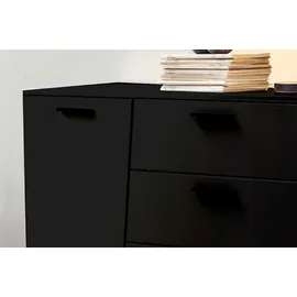 HOMETREND Sideboard Emira Dekor Schwarz