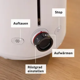 Bosch Kompakt-Toaster Weiß