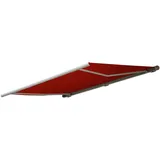 Mendler Ersatz-Bezug für Markise T124, Vollkassette Ersatzbezug Sonnenschutz 5x3m ~ Polyester bordeaux-rot
