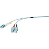 Renkforce RF-4755214 Glasfaser LWL Anschlusskabel [1x LC-Stecker - 1x SC-Stecker] 50/125 μ Multimode OM3