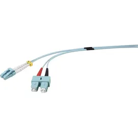 Renkforce RF-4755214 Glasfaser LWL Anschlusskabel [1x LC-Stecker - 1x SC-Stecker] 50/125 μ Multimode OM3
