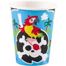 Amscan Pappbecher 0,25 l Mehrfarbig 8 St.