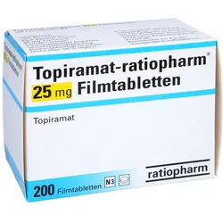 TOPIRAMAT-ratiopharm 25 mg Filmtabletten 200 St