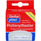 Gothaplast Verbandpflasterfabrik GmbH Rollenpflaster Flex Transparent 10mx1.25cm Euroauf
