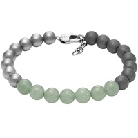 Giorgio Armani ARMANI EXCHANGE Herrenarmband Beads Hämatit grün, AXG0127040