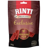 Rinti Singlefleisch Exclusive Snack Strauß pur 12x50 g
