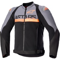Alpinestars SMX Air, Textiljacke, - Schwarz/Grau/Neon-Orange - S