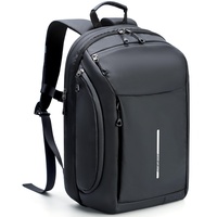 Lekeinchi Rucksack Herren Damen, Großer Reiserucksack Laptop Rucksack mit Separates 17 Zoll Laptopfach, Wasserdicht Business Rucksack Schulrucksack Daypack für Reisen, Uni Schule, Arbeit-Schwarz