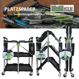 Trutzholm Montagewagen Kunststoff schwarz klappbar