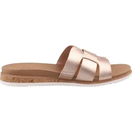 SKECHERS Damen Desert Kiss Low Peak Look Schiebe-Sandalen, Gold, 39 EU