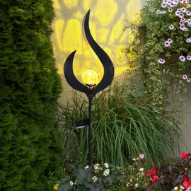 GLOBO Design LED Solar Leuchte Außen Beleuchtung Dekoration Steck Lampe Flamme Design Globo 33465