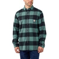 CARHARTT Midweight Flannel Plaid Hemd, grün, Größe XL