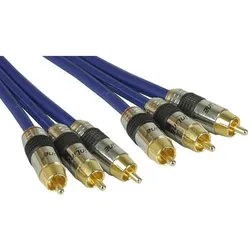 INLINE 89605P Cinch Kabel Audio/Video PREMIUM 3x Cinch
