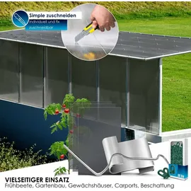 Kesser Polycarbonat Hohlkammerstegplatten 4 mm 10,25 m2 grau