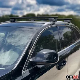 Omac Dachträger Grundtäger für VW Passat B8 Variant 2014-2019 75kg Alu Schwarz 2tlg