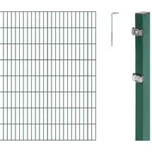 GAH Alberts Doppelstabmattenzaun 400 x 160 cm Grün/Stahl