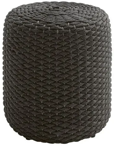 idyl Gartenhocker Eio Ø 40 cm Rope Grau Anthrazit