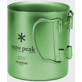 Snow Peak Titanium Single Wall Becher 0,45 l Blau