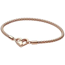Pandora Moments Studded Chain Armband Roségoldfarben 582731C00 Größe 20 cm