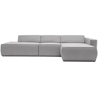 NEXT COLLECTION Ecksofa DREAM SET 3, Ohne Schlaffunktion, HR-Schaum, Modular grau