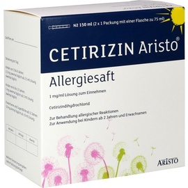 ARISTO Cetirizin Aristo Allergiesaft 1 mg/ml Lsg.z. einn.
