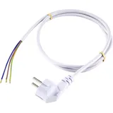 Sygonix SY-5043486 Strom Anschlusskabel Weiß 1.50 m