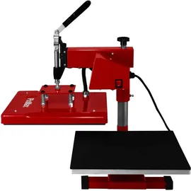MONSTER SHOP 38 x 38cm Hitzepresse Schwenkbare Transferpresse Heißpresse Textilpresse T-Shirtpresse Sublimationsdruck Touchscreen Einstellbarer Dru...