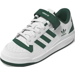 Sneaker ADIDAS ORIGINALS "FORUM LOW", Gr. 43, schwarz-weiß (ftwwht), Leder, Synthetik, sportlich, Schuhe