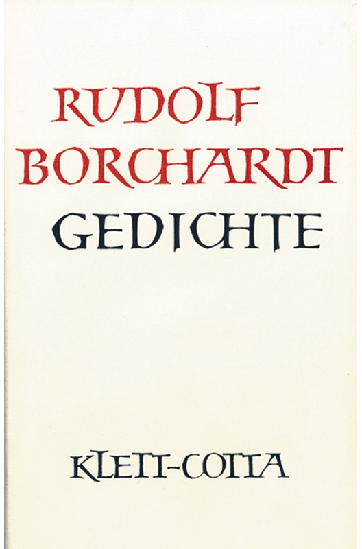 Gesammelte Werke In Einzelbänden / Gedichte (Gesammelte Werke In Einzelbänden).Tl.1 - Rudolf Borchardt, Gebunden