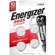 Energizer Knopfzelle Lithium CR 2025 4 Stück
