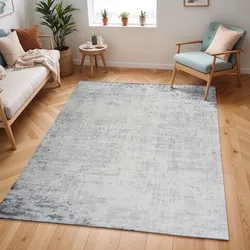 Livabliss Teppich »UTRECHT«, rechteckig, 9 mm Höhe, Designerteppich in Marmor Optik, Kurzflor Wohnzimmerteppich/Läufer Livabliss grau B: 120 cm   1 St.