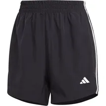 adidas 3-Streifen High-Rise Damen Shorts, schwarz - M