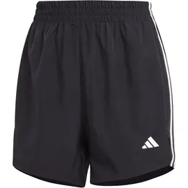 adidas 3-Streifen High-Rise Damen Shorts, schwarz - M