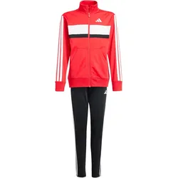 adidas Seasonal Essentials Tiberio 3-Streifen Tricot Trainingsanzug Kinder JI6214 - pure ruby/white 128
