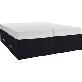 Westfalia Schlafkomfort Boxspringbett 180 x 200 cm Schwarz