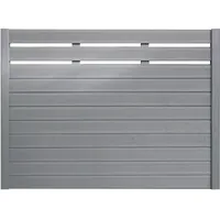 BM Massivholz Sichtschutzelement 180 x 135 cm grau Massivholz 2 St.