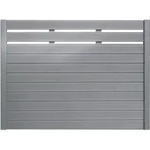 BM Massivholz Sichtschutzelement 180 x 135 cm grau Massivholz 2 St.
