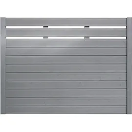 BM Massivholz Sichtschutzelement 180 x 135 cm grau Massivholz 2 St.