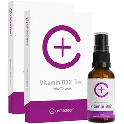 Kontrollset 2 Vitamin B12 Tests+Vitamin B12 Spray