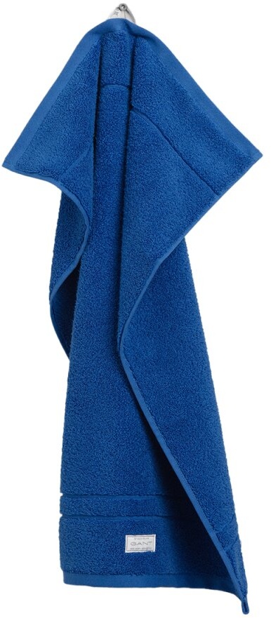 GANT Gästetuch, Organic Premium Towel - Frottee Blau 30x50cm