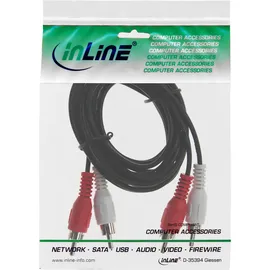 InLine Audiokabel 2x Cinch-Stecker/Stecker 2,0m (89933)