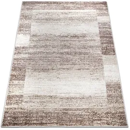 OTTO home Teppich OTTO HOME "Beldre" Gr. 6, beige (sand), B:200cm H:9mm L:300cm, Kunstfaser, Teppiche, Teppich, mit besonders weichem Flor, Kurzflor, modernes Design, mit Bordüre