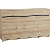 Carryhome Sideboard, Buche, Holzwerkstoff, 3 Fächer, 3 Schubladen, 144x88x40 cm, Beimöbel erhältlich, stehend, Wohnzimmer, Kommoden & Sideboards, Sideboards